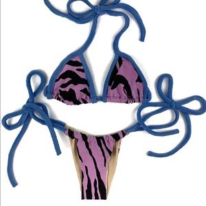 Handmade Zebra Bikini